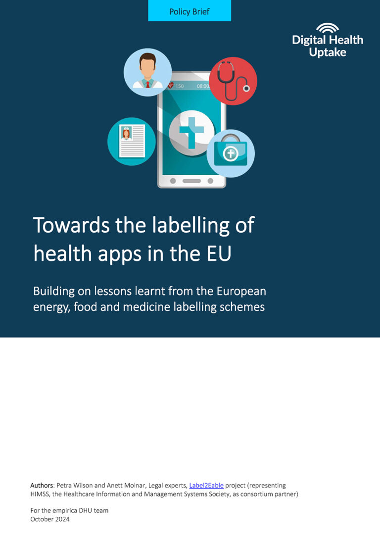 Policy Brief 11 Health Apps Labelling Cover